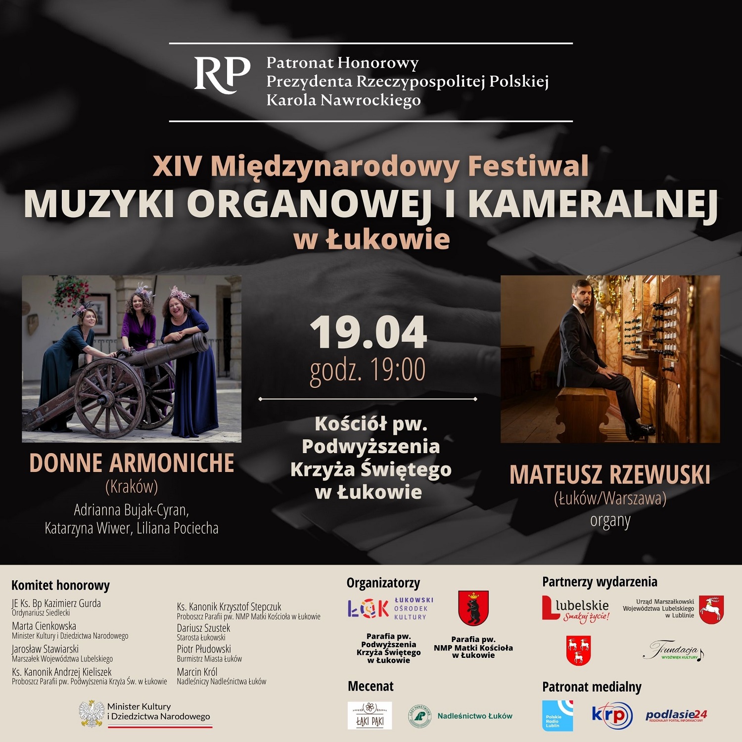Pierwszy koncert XIV Międzynarodowego Festiwalu Muzyki Organowej i Kameralnej w Łukowie