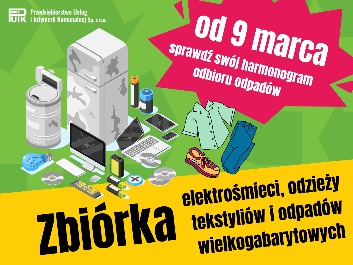 Wiosenna zbiórka odpadów. W tym roku również ubrań i tekstyliów